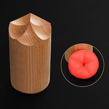 Amazon｜HIGHAWK和菓子 製菓 朝顔押棒 木製 練りきり型 和菓子用